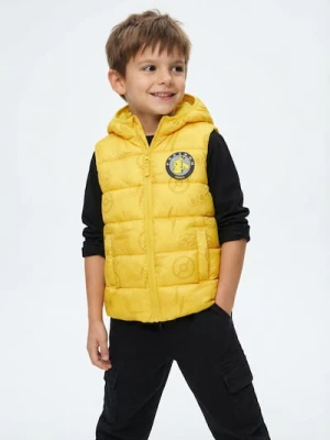 Obrázek produktu Sinsay - Pikowana kamizelka puffer z kapturem Pokemon - żółty