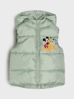 Obrázek produktu Sinsay - Prošívaná vesta s 3D prvky Mickey Mouse - zelená