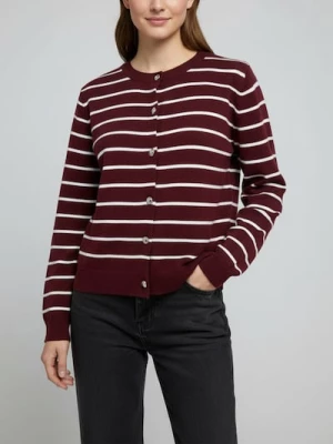 Obrázek produktu Sinsay - Pruhovaný kardigan na knoflíky - burgundy