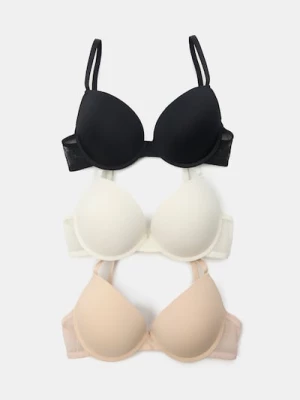 Obrázek produktu Sinsay - Push-up podprsenka 3 pack - vícebarevná