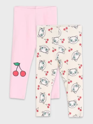 Obrázek produktu Sinsay - Sada 2 legín Kitty Kotty - pastelová růžová