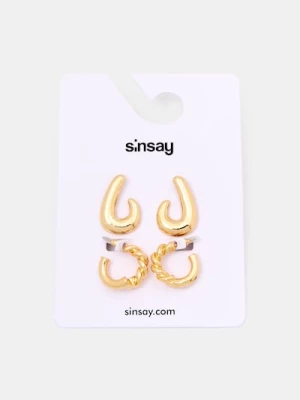Obrázek produktu Sinsay - Sada 2 párů náušnic - zlatá