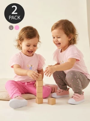 Obrázek produktu Sinsay - Sada bavlněných tepláků 2 pack - růžová