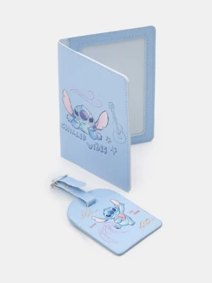 Obrázek produktu Sinsay - Sada pouzdra na pas a jmenovky na kufr Lilo & Stitch - světle modrá