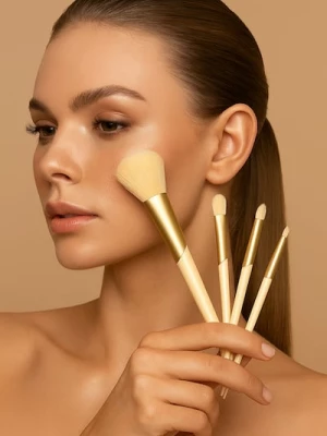 Obrázek produktu Sinsay - Sada štětců na make-up - krémová