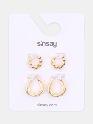 Obrázek produktu Sinsay - Sada zlatých náušnic 2 pack - zlatá