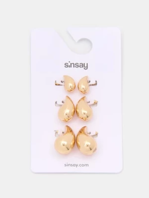 Obrázek produktu Sinsay - Sada zlatých náušnic - zlatá