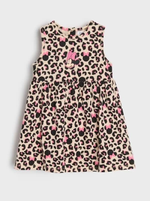 Obrázek produktu Sinsay - Šaty s leopardím vzorem Minnie Mouse - béžová