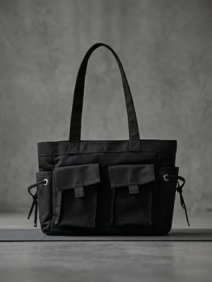 Obrázek produktu Sinsay - Shopper taška s vnějšími kapsami - černá