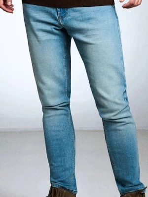 Obrázek produktu Sinsay - Slim fit džíny s efektem praní - modrá