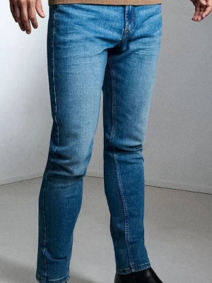 Obrázek produktu Sinsay - Slim fit džíny s efektem praní - námořnická modrá