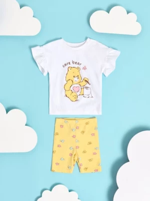 Obrázek produktu Sinsay - Souprava topu a cyklistických kraťas Care Bear - žlutá