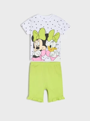 Obrázek produktu Sinsay - Souprava topu a cyklistických kraťas Minnie Mouse - limetková