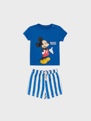 Obrázek produktu Sinsay - Komplet: koszulka i szorty Mickey Mouse - mid blue
