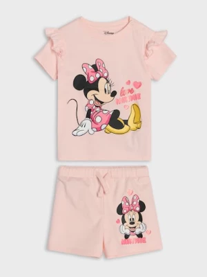 Obrázek produktu Sinsay - Souprava trička a kraťas Minnie Mouse - broskvová