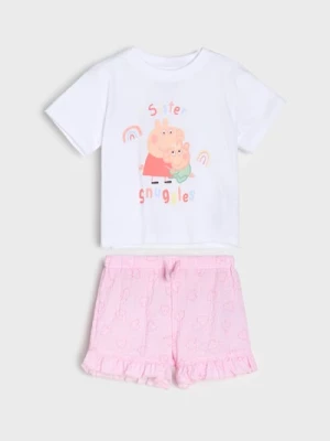 Obrázek produktu Sinsay - Souprava trička a kraťas Peppa Pig - bílá