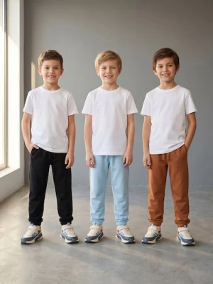 Obrázek produktu Sinsay - Spodnie dresowe loose jogger 3 pack - błękitny