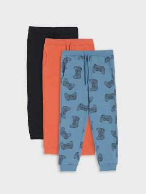 Obrázek produktu Sinsay - Spodnie jogger 3 pack - pomarańczowy