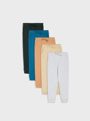 Obrázek produktu Sinsay - Spodnie joggery slim z dzianiny french terry 5 pack - szary