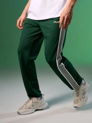 Obrázek produktu Sinsay - Sportovní kalhoty straight leg s pruhy - zelená