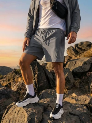 Obrázek produktu Sinsay - Sportovní kraťasy SNSY PERFORMANCE - šedá