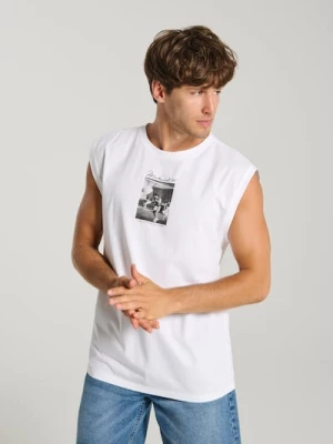 Obrázek produktu Sinsay - Tank top Muhammad Ali - bílá