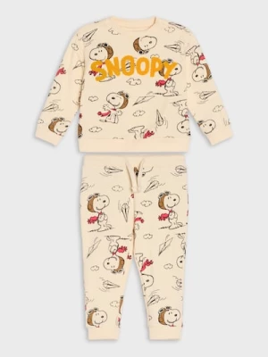 Obrázek produktu Sinsay - Komplet dresowy ze wzorem Peanuts - kremowy