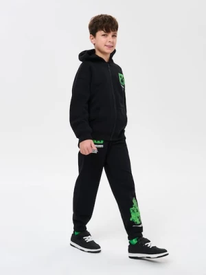 Obrázek produktu Sinsay - Spodnie dresowe jogger z nadrukiem Minecraft - czarny