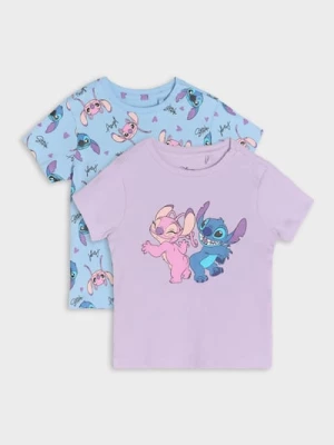 Obrázek produktu Sinsay - Tričko 2 pack Stitch - levandulová