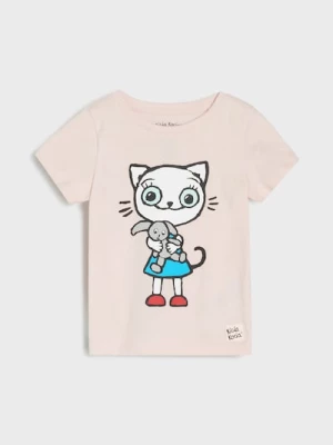 Obrázek produktu Sinsay - Tričko Kitty Kotty - pastelová růžová