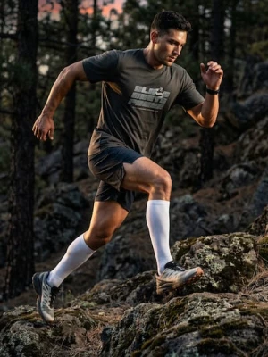 Obrázek produktu Sinsay - Tričko s krátkým rukávem slim fit SNSY PERFORMANCE - tmavě zelená
