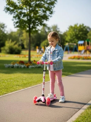 Obrázek produktu Sinsay - Tříkolová koloběžka s květinovým motivem - růžová