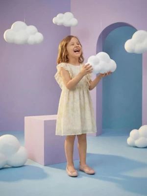 Obrázek produktu Sinsay - Tylová babydoll šaty s květinovým vzorem - vícebarevná