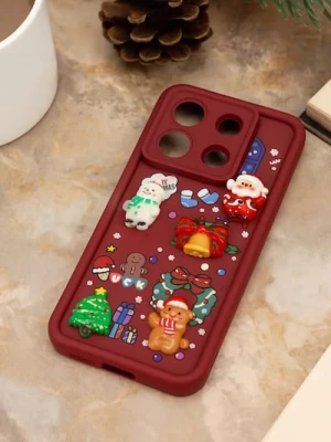 Obrázek produktu Sinsay - Vánoční pouzdro na Redmi Note 13, 13 Pro - červená