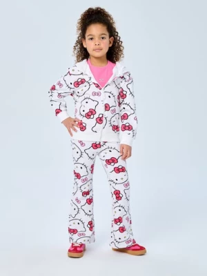 Obrázek produktu Sinsay - Vzorované kalhoty flare Hello Kitty - bílá