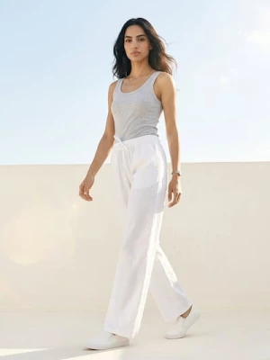 Obrázek produktu Sinsay - Wide-leg jogger džíny - bílá