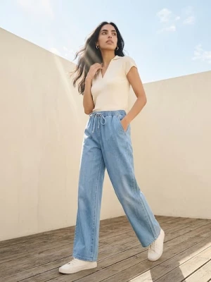 Obrázek produktu Sinsay - Wide-leg jogger džíny - modrá