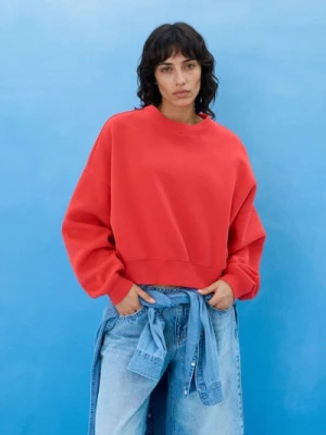 Obrázek produktu Sinsay - Základní crewneck mikina - červená