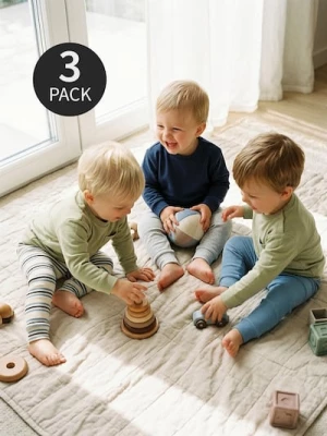 Obrázek produktu Sinsay - Žebrované legíny 3 pack - modrá