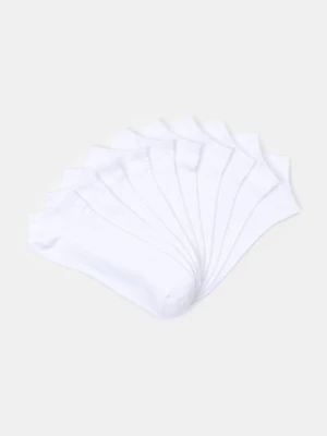 Obrázek produktu Sinsay - Žebrované ponožky 10 pack - bílá