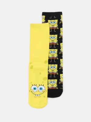 Obrázek produktu Sinsay - Žebrované ponožky 2 pack SpongeBob - vícebarevná