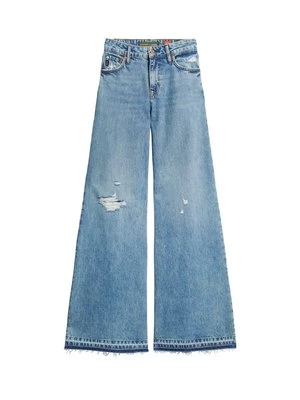 Obrázek produktu Široké džíny Superdry modrý denim