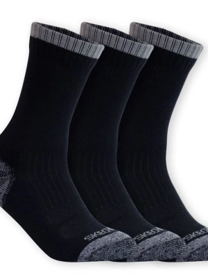 Obrázek produktu Skechers 3 Pack Half Terry Work Crew ponožky v Černá/Šedá