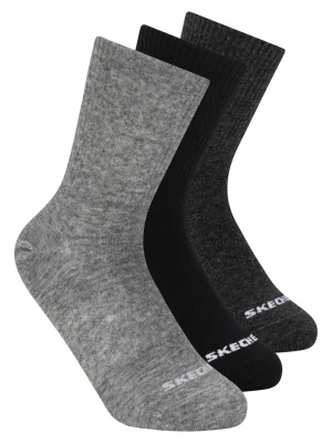 Obrázek produktu Skechers Chlapci 3 Pack Boys' Crew Cotton ponožky v Šedá, Velikost Poloviční