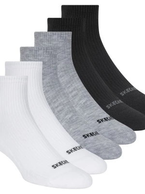 Obrázek produktu Skechers Chlapci 6 Pack Quarter Crew ponožky v Bílý/Černá, Velikost Poloviční