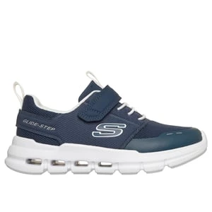 Obrázek produktu Skechers Chlapci Glide-Step Flow Shoes v Tmave Modrá/Bílý, Velikost 32, Pratelné v pračce