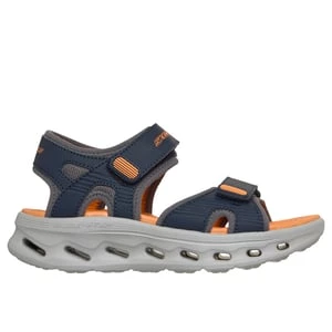 Obrázek produktu Skechers Chlapci GO WALK Glide-Step 2.0 sandály - Coast Cove v Tmave Modrá/Oranzový, Velikost 33, Pratelné v pračce