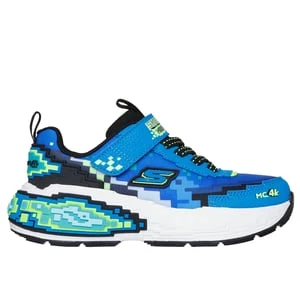 Obrázek produktu Skechers Chlapci Mega-Craft 4K Shoes v Modrý/Limetková, Velikost 32, Pratelné v pračce