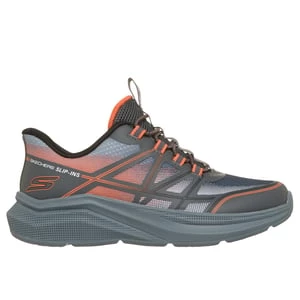 Obrázek produktu Skechers Chlapci Slip-ins: Microspec Velocity - Grid-Shift Shoes v Sedá Uhlíková/Oranzový, Pratelné v pračce