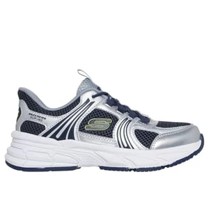 Obrázek produktu Skechers Chlapci Slip-ins: Retro-Graph - Swift-Pacer Shoes v Stříbrná/Námořní Barva, Velikost 32, Pratelné v pračce